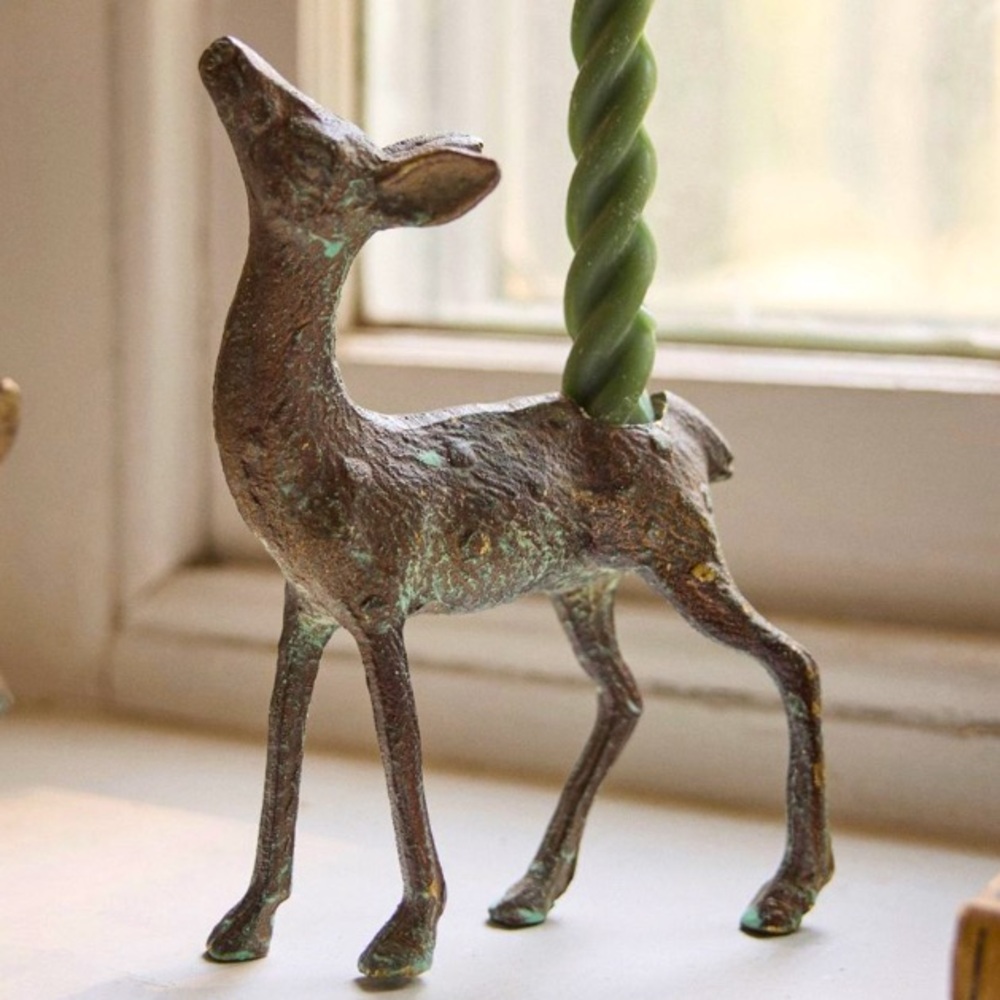 Metal Deer Candle Holder baby deer